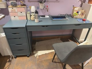 Escritorio ALEX IKEA con cajoneras
