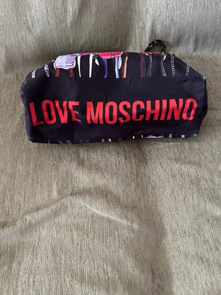 Bolso Moschino Negro Estampado Figuras