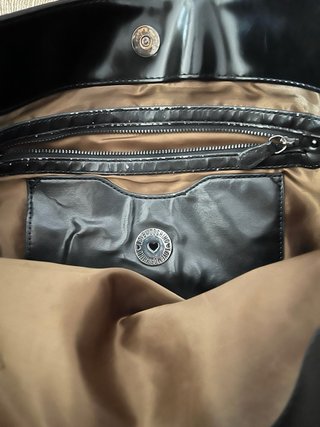 Bolso Moschino Negro Estampado Figuras