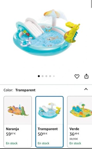 Piscina inflable infantil con tobogán