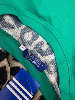 Conjunto Adidas Verde Estampado Leopardo
