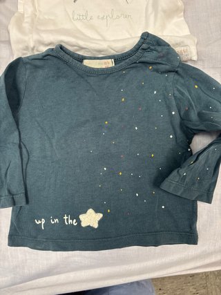 Lote 3 camisetas bebé manga larga T.68