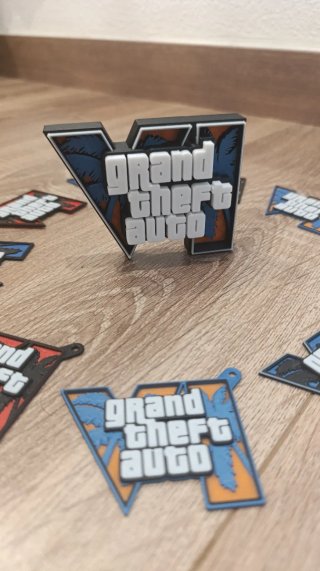 Logotipo 3D Grand Theft Auto VI (GTA VI)