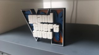 Logotipo 3D Grand Theft Auto VI (GTA VI)