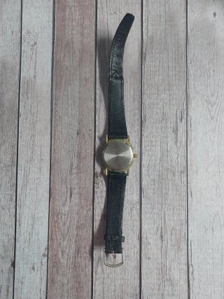 Reloj Rolex Quartz Negro Dorado