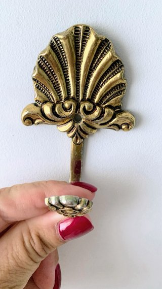 21 ganchos decorativos de latón