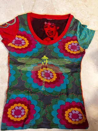 Camiseta Desigual Multicolor con Estampado