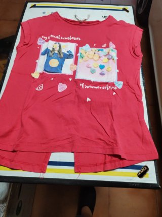 Camiseta Verano Niña Talla 7-8