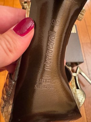 Sandali Roberto Cavalli Oro Tg 36
