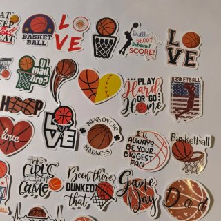 50 Autocolantes de Basquetebol