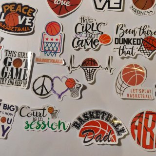 50 Autocolantes de Basquetebol