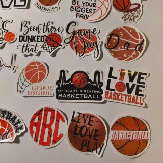 50 Autocolantes de Basquetebol
