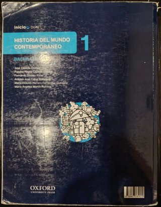 Historia del mundo contemporáneo, 1 Bachillerato