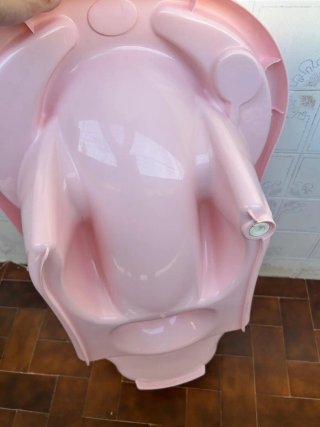 Bañera bebé rosa