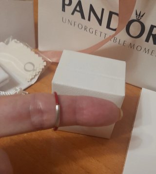 Anello Pandora in Argento Cuore Rosso