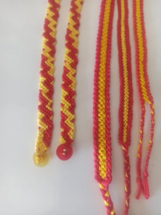 Pulseras de hilos, bandera España