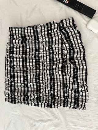 Falda Zara Mini Plisada Cuadros XS