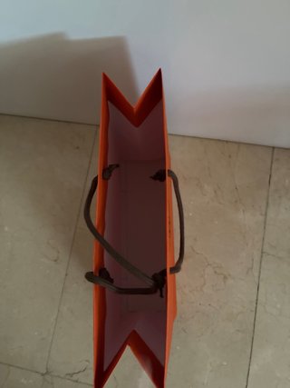 Bolsa de papel Hermes naranja