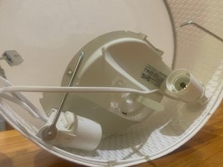 Lámparas Ikea Papel y Fibra Beige/Blanco