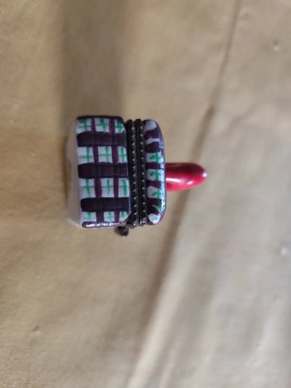 Miniatura cofanetto porcellana con scarpetta