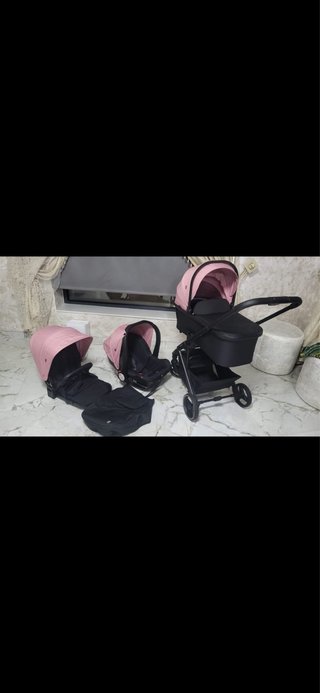 Carro de bebé 3 piezas rosa
