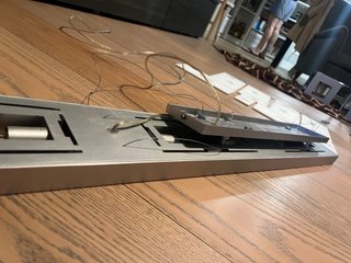 Lámpara de techo de diseño en plata y blanco