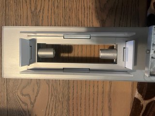 Lámpara de techo de diseño en plata y blanco