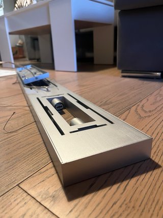 Lámpara de techo de diseño en plata y blanco