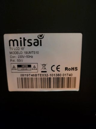 Televisor Mitsai HD DVB-T Negro