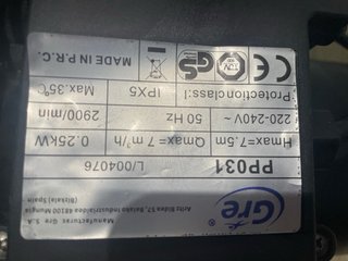 Bomba Piscina GRE PP031 1/3 CV 7000 L/h