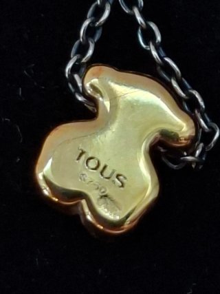 Collar Tous Oso Dorado y Perlas