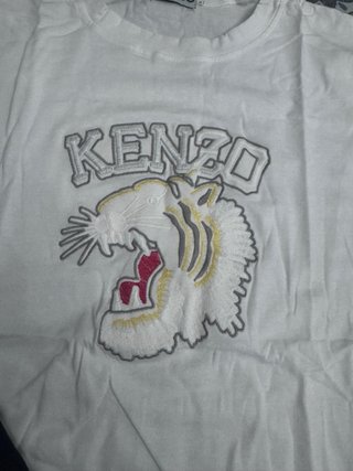 Conjunto Kenzo Camiseta Blanca y Pantalón Negro