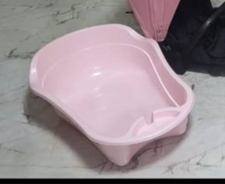 Bañera de bebé rosa