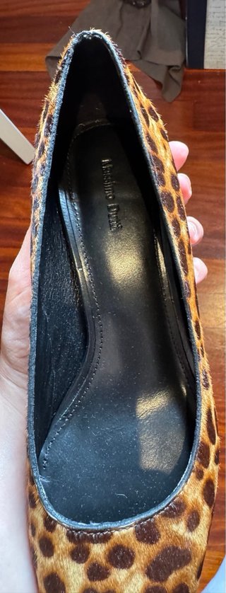 Zapatos tacón estampado animal print