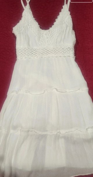 Vestido blanco ibicenco talla única