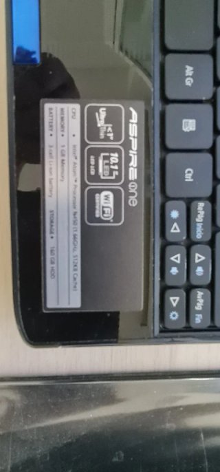Portátil Acer Aspire One Negro/Azul