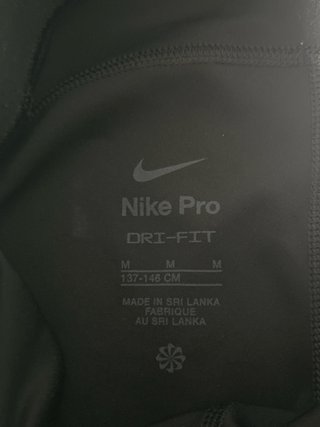 Pantalón Nike Pro niña negro