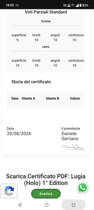Carta Pokémon Lugia (Holo) 10 GEM-MT