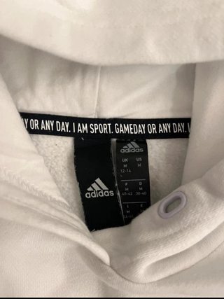Sudadera Adidas Blanca Talla M