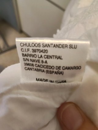 Vestido de espejitos blanco
