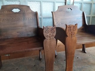 2 Sillas Antiguas Madera Únicas