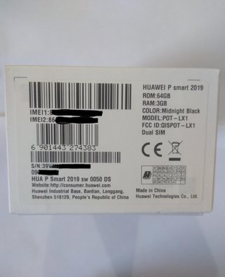 Smartphone Cellulare Huawei P Smart 64GB Android