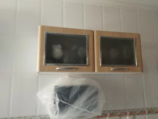Módulos de cocina madera y metal
