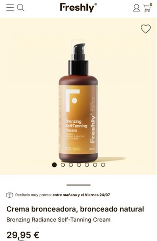 Crema Autobronceadora Freshly Bronzing Radiance