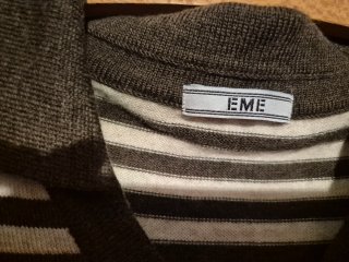 Camiseta EME mujer rayas cuello polo