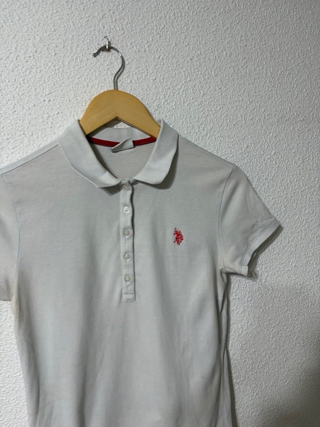 Polo U.S. Polo Assn. blanco mujer manga corta