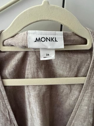 Conjunto MONKI Lino Beige Chaleco y Pantalón