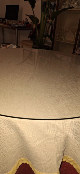 Tapa de cristal para mesa de 90 cm