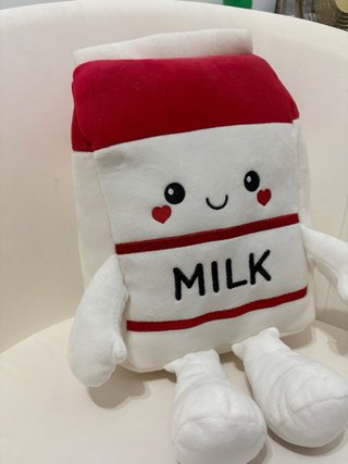 Peluche Caja Leche MILK Corazón