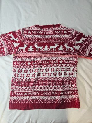 Jersey Navideño TEX Talla L Renos Copos